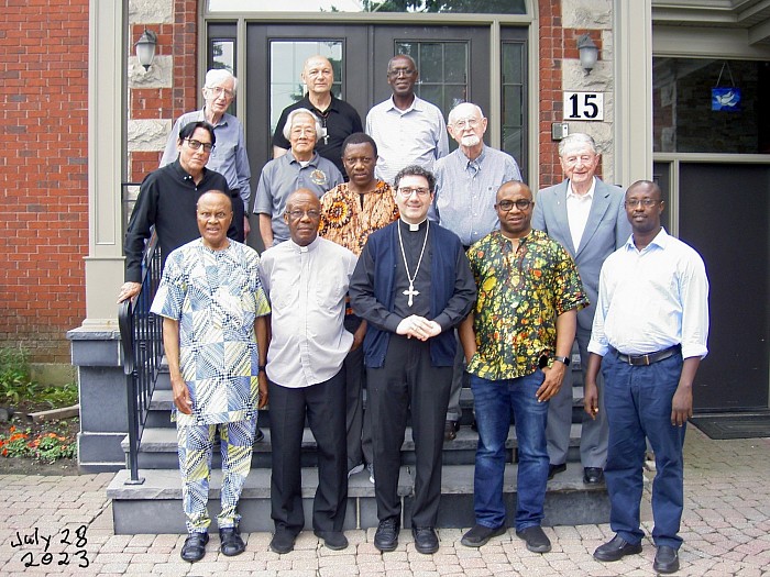 Spiritan confreres & Archbishop Francis at LAVAL HOUSE