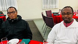 Fr. Anthony Dankor, CSSp & Fr. Percy Acqua, CSSp - annual Spiritan Advent dinner, December 11, 2023